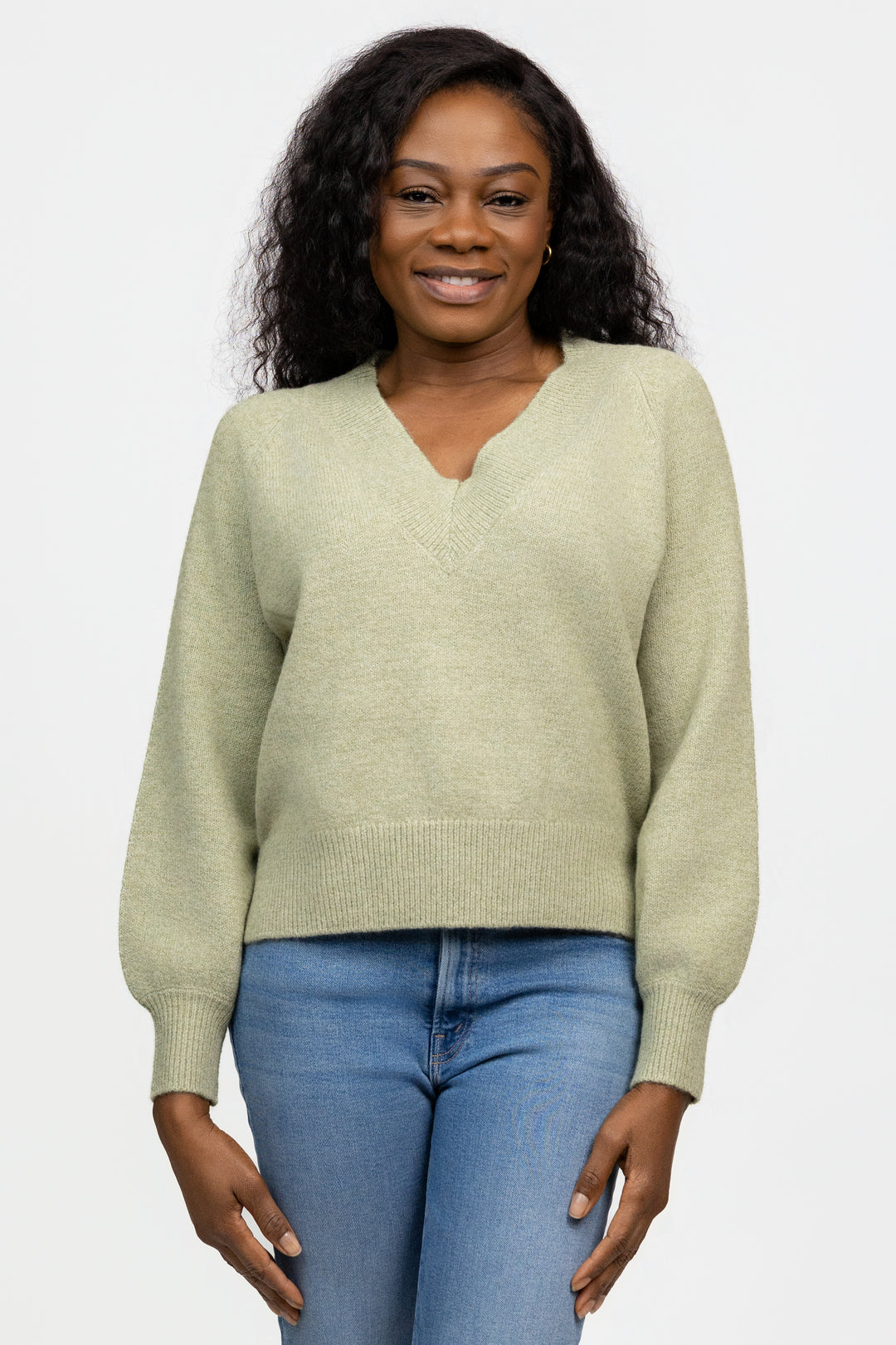 Olive Heather Sweater
