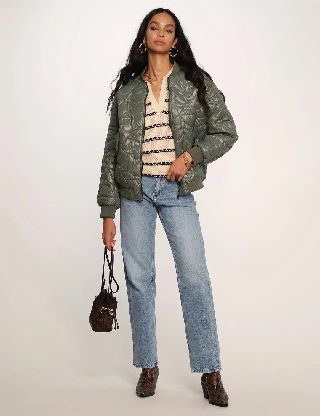 Olive Malia Bomber Jacket