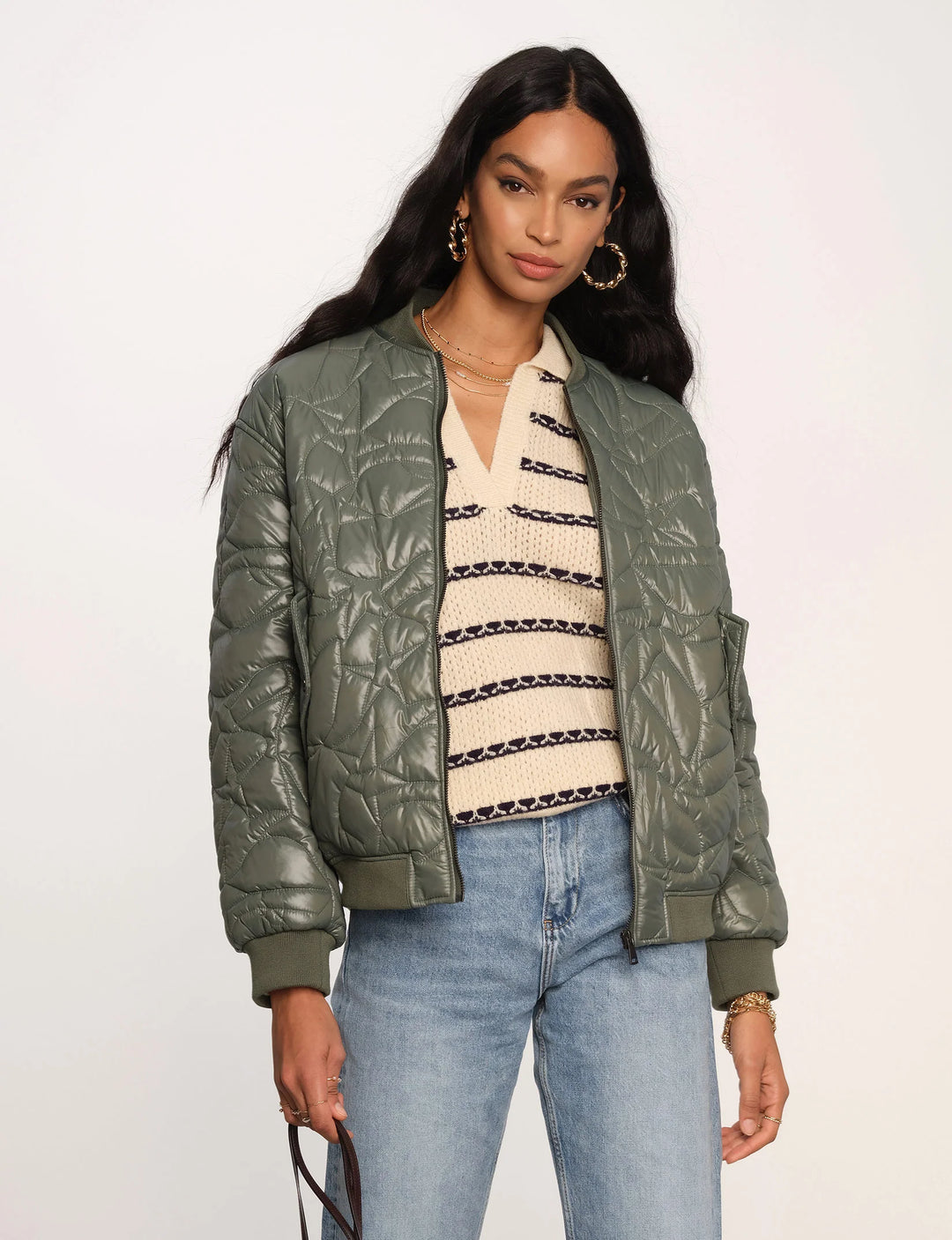 Olive Malia Bomber Jacket