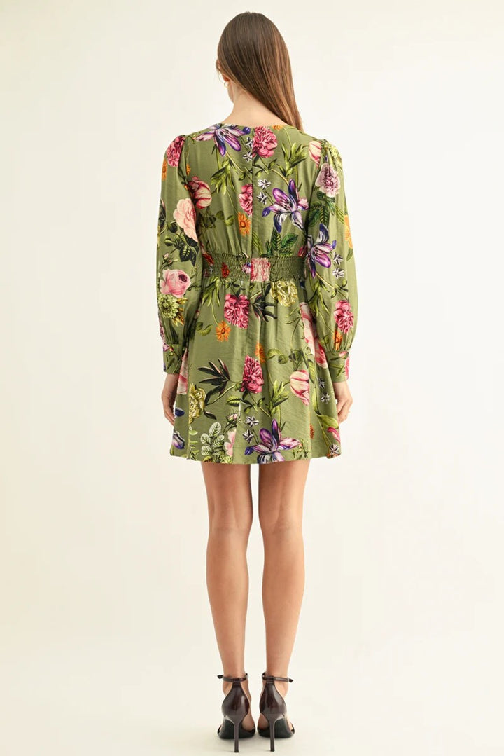 Olive Multi Lia Mini Dress