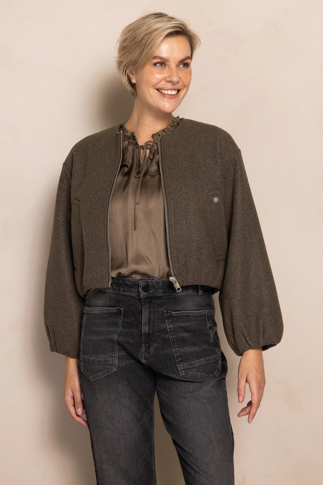Olive Green Manoa Bomber Jacket