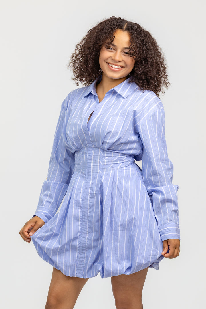 Oxford Blue Stripe Arielle Dress