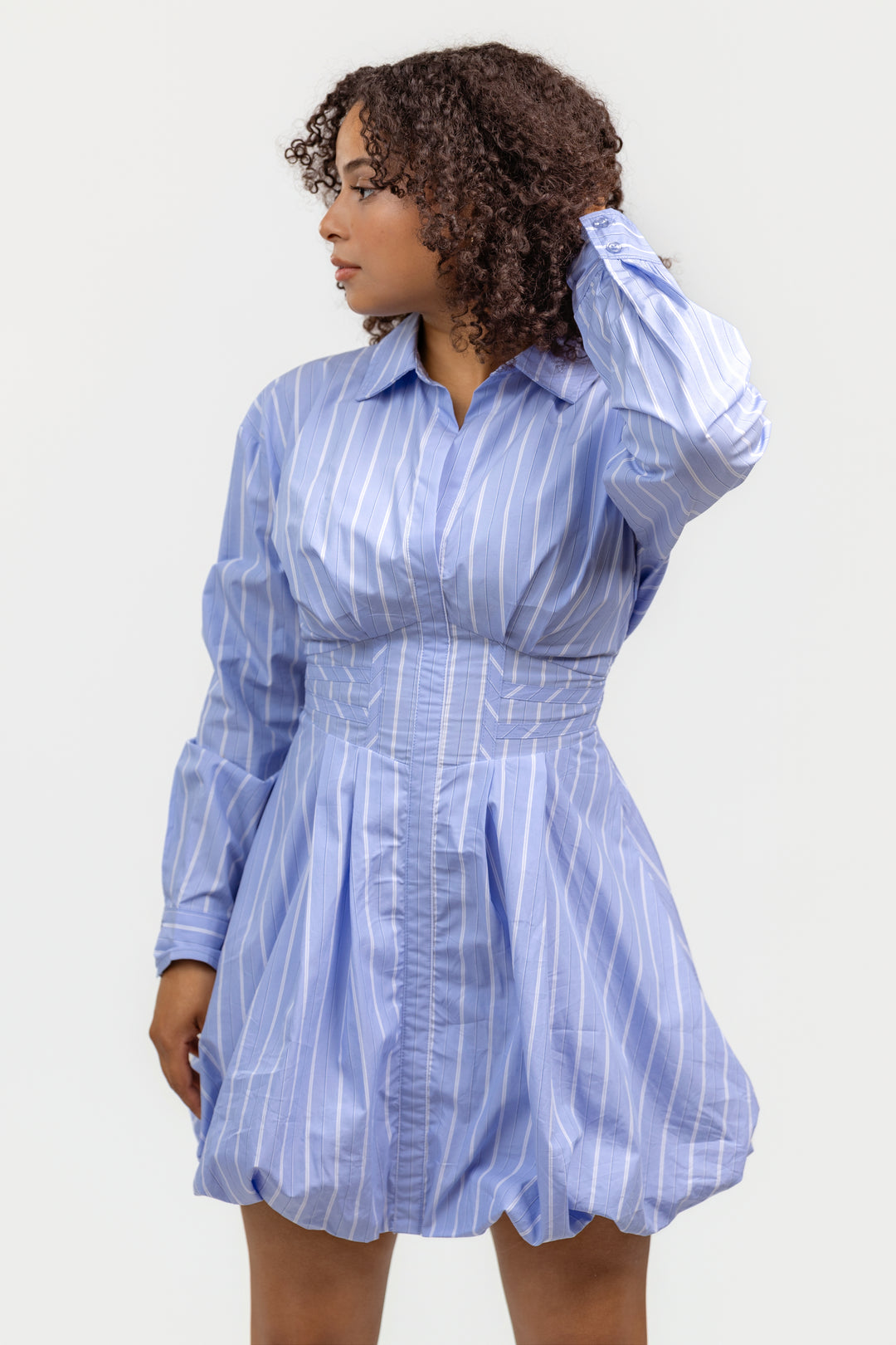 Oxford Blue Stripe Arielle Dress