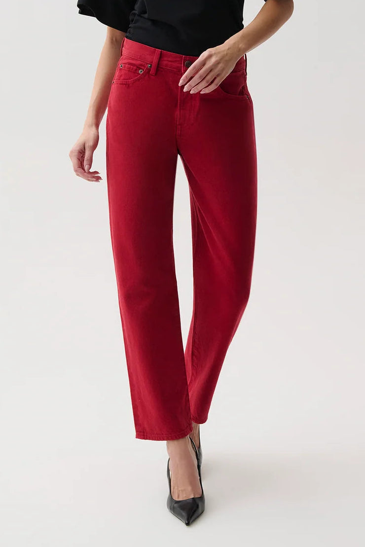 Savvy Red Bowed Straight Lexi Jean