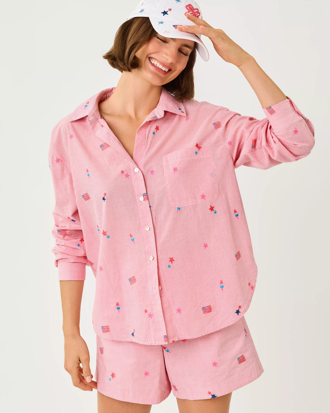 Paradise Punch Celebration Stripe Bondi Shirt