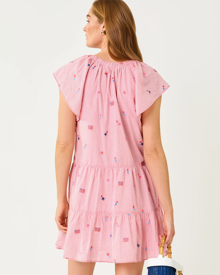 Paradise Punch Celebration Stripe Norella Dress