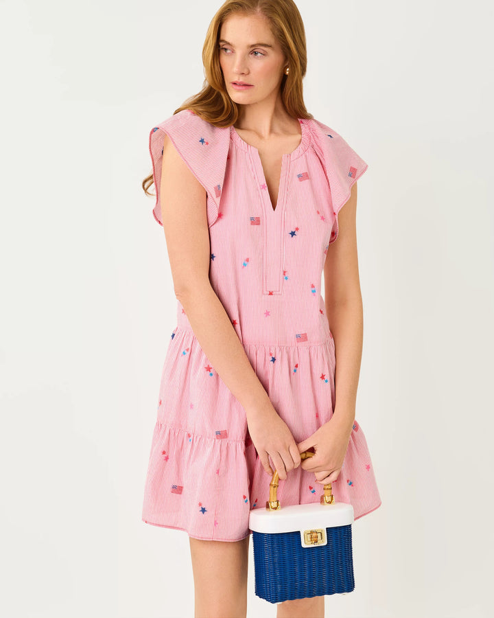 Paradise Punch Celebration Stripe Norella Dress