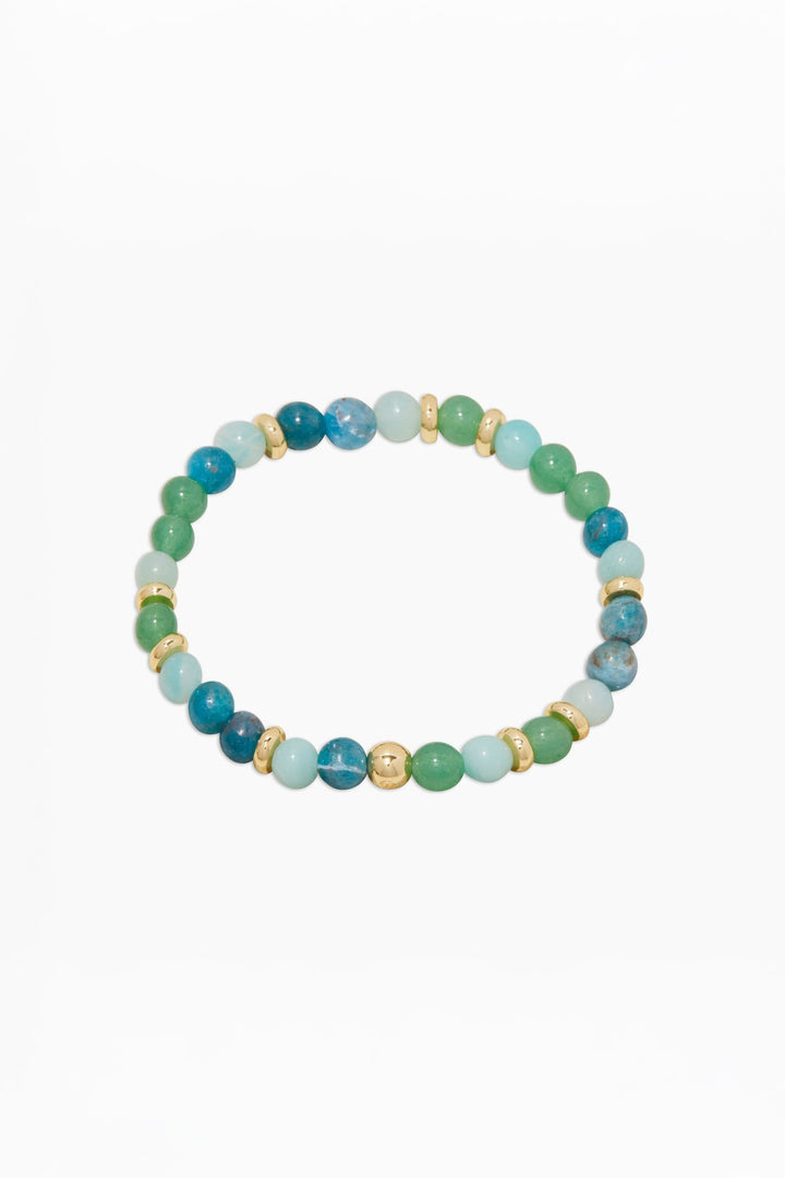 Passion Greens Power Gemstone Mantra Bracelet