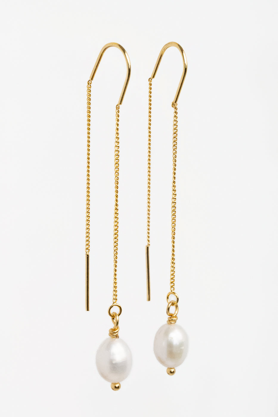 Pearl Threader Earrings