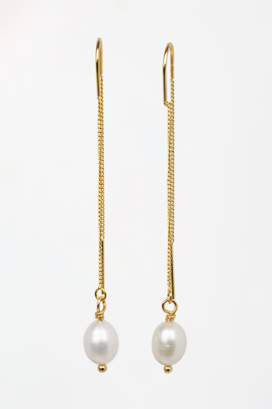 Pearl Threader Earrings