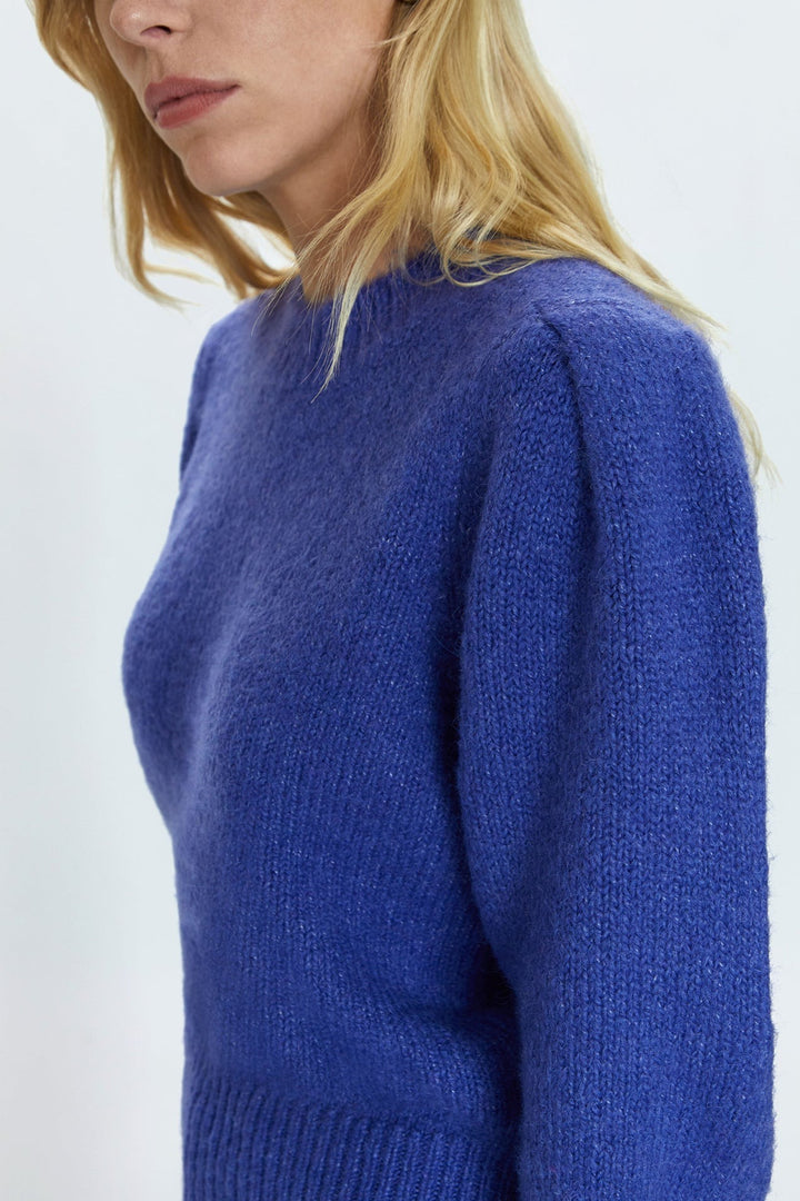 Periwinkle Colette Puff Sleeve Sweater