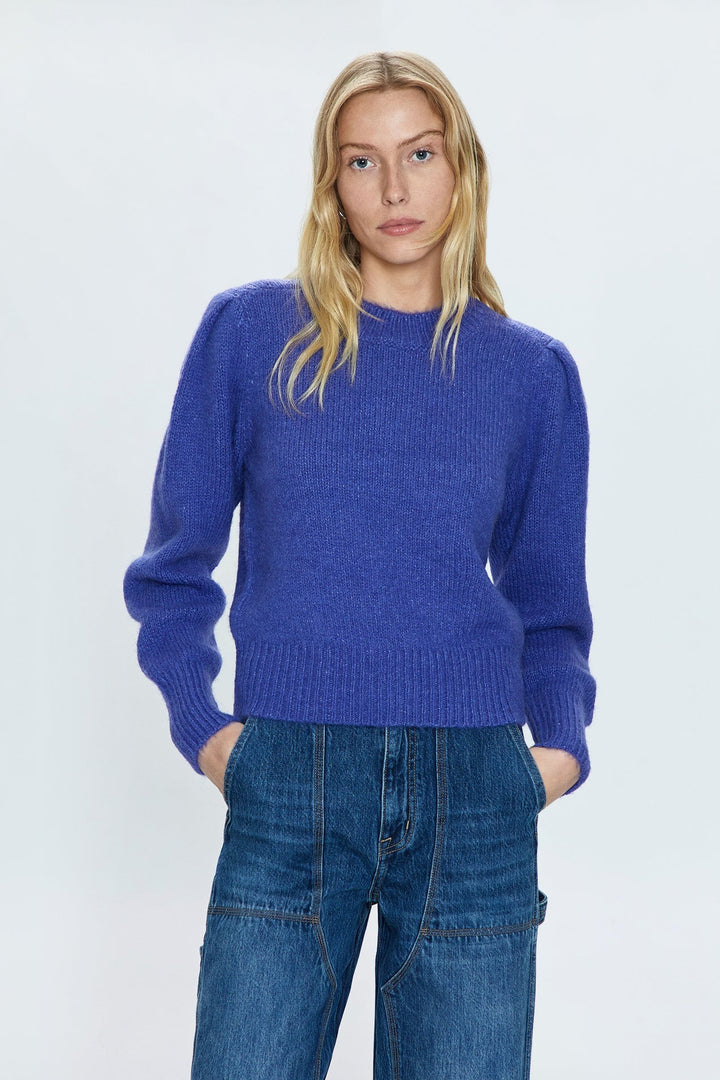 Periwinkle Colette Puff Sleeve Sweater