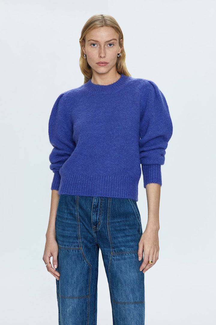 Periwinkle Colette Puff Sleeve Sweater