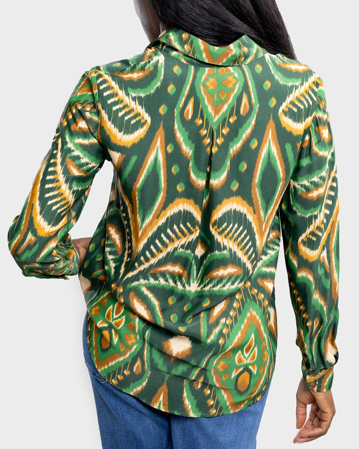 Pineapple Ikat Green Shirt