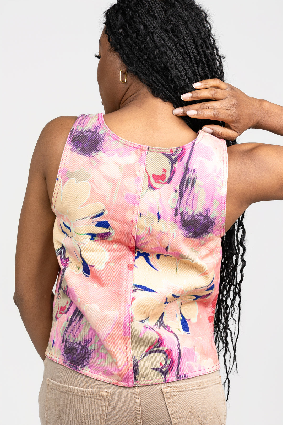 Pink Floral Aleena Top