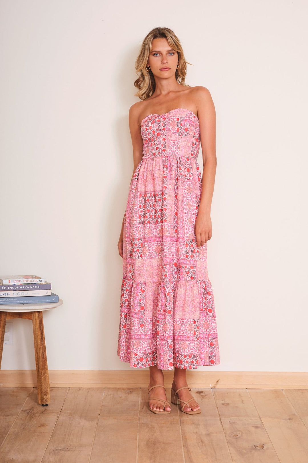 Pink Patchwork Portofino Maxi Dress – Fourteenth Boutique Pink Patchwork Portofino Maxi Dress – Fourteenth Boutique