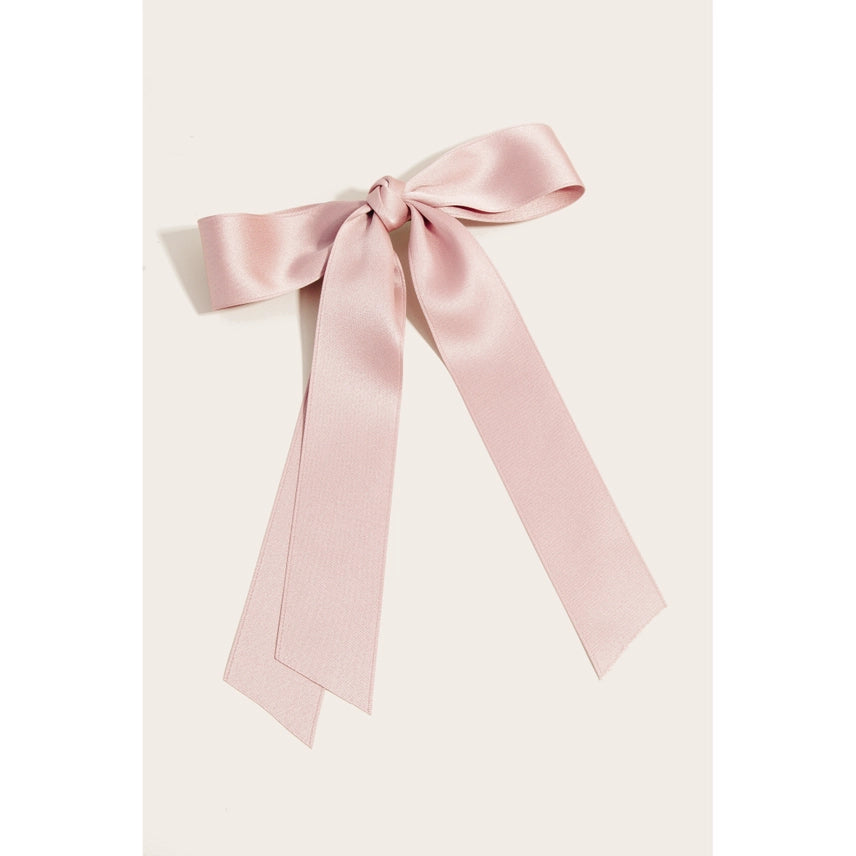 Pink Ribbon Bow Hair Clip