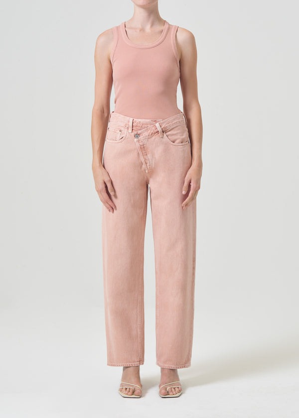 Pink Salt Upsized Criss Cross Jean