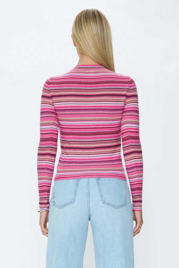 Pink Brown Multi Madison Sweater