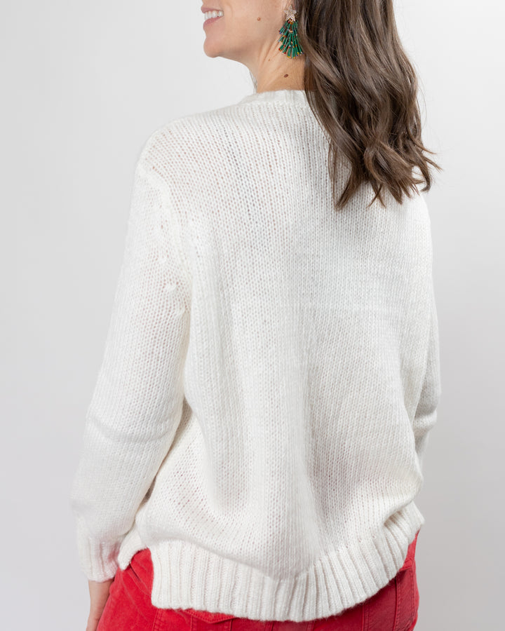 Pure Snow Believe Chunky Pullover Sweater