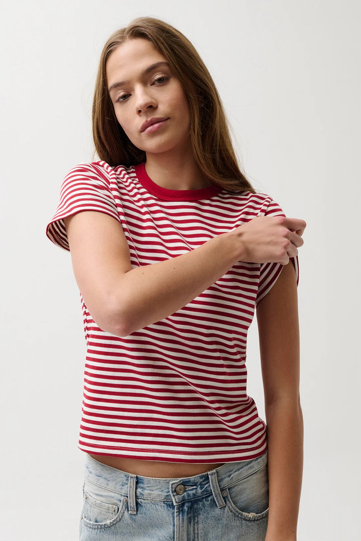 Racer Red Stripe Alba T-Shirt