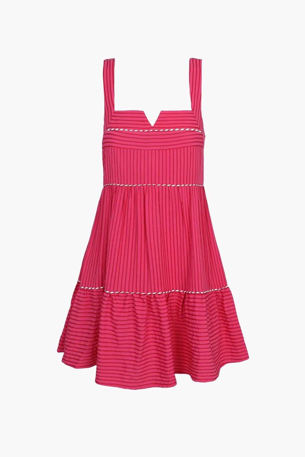 Raspberry Stripe Whitney Mini Dress