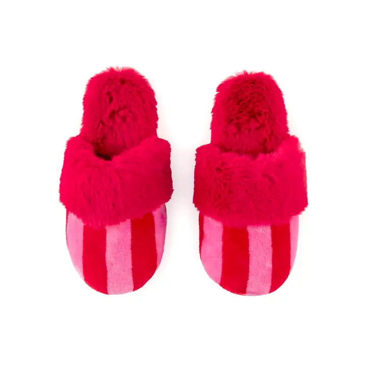 Red Stripe Felicity Slippers