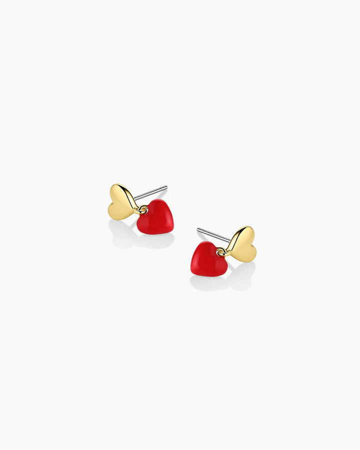 Red Gold Amour Earrings