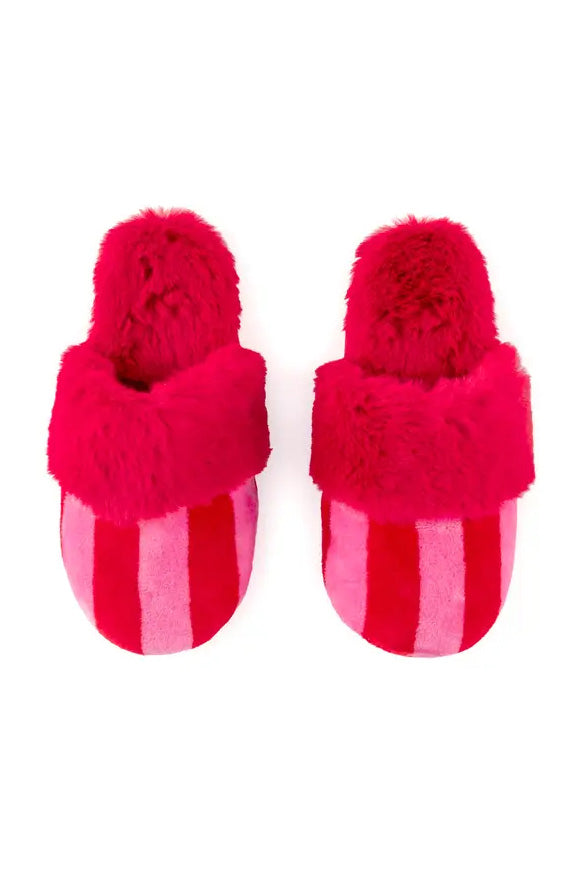 Red Stripe Felicity Slippers