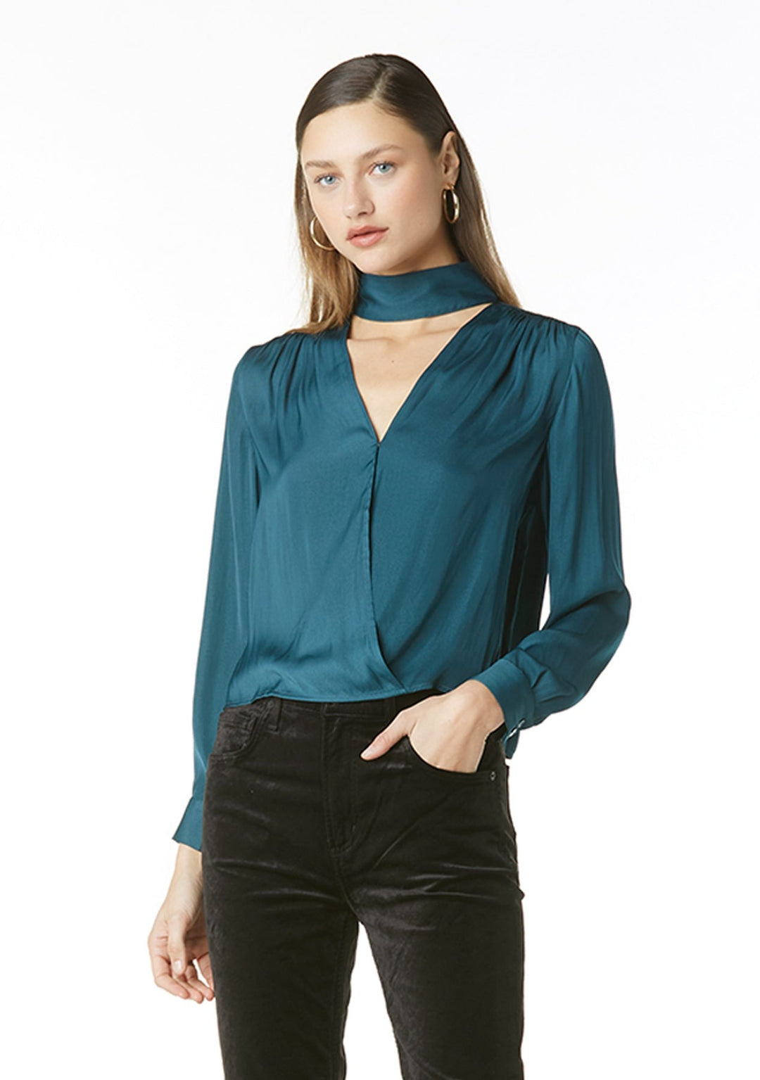 Reflecting Pond Green Kayla Blouse