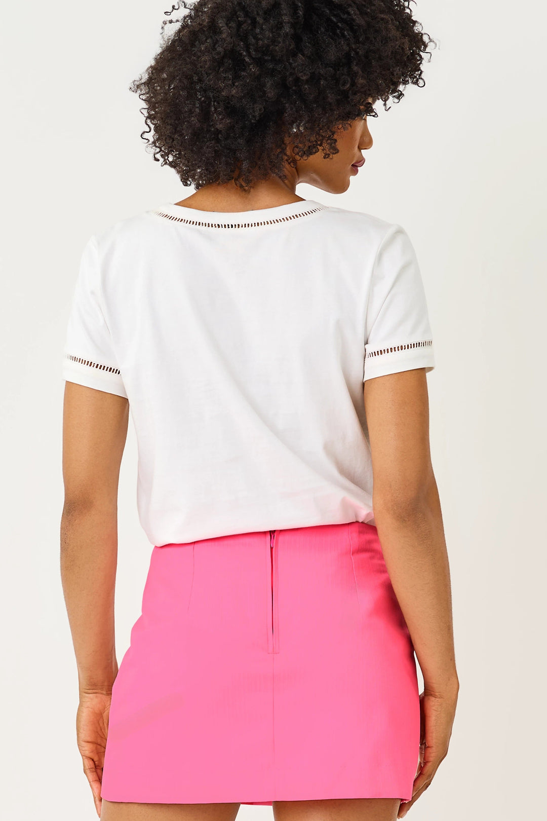 Resort White Clairmont Top