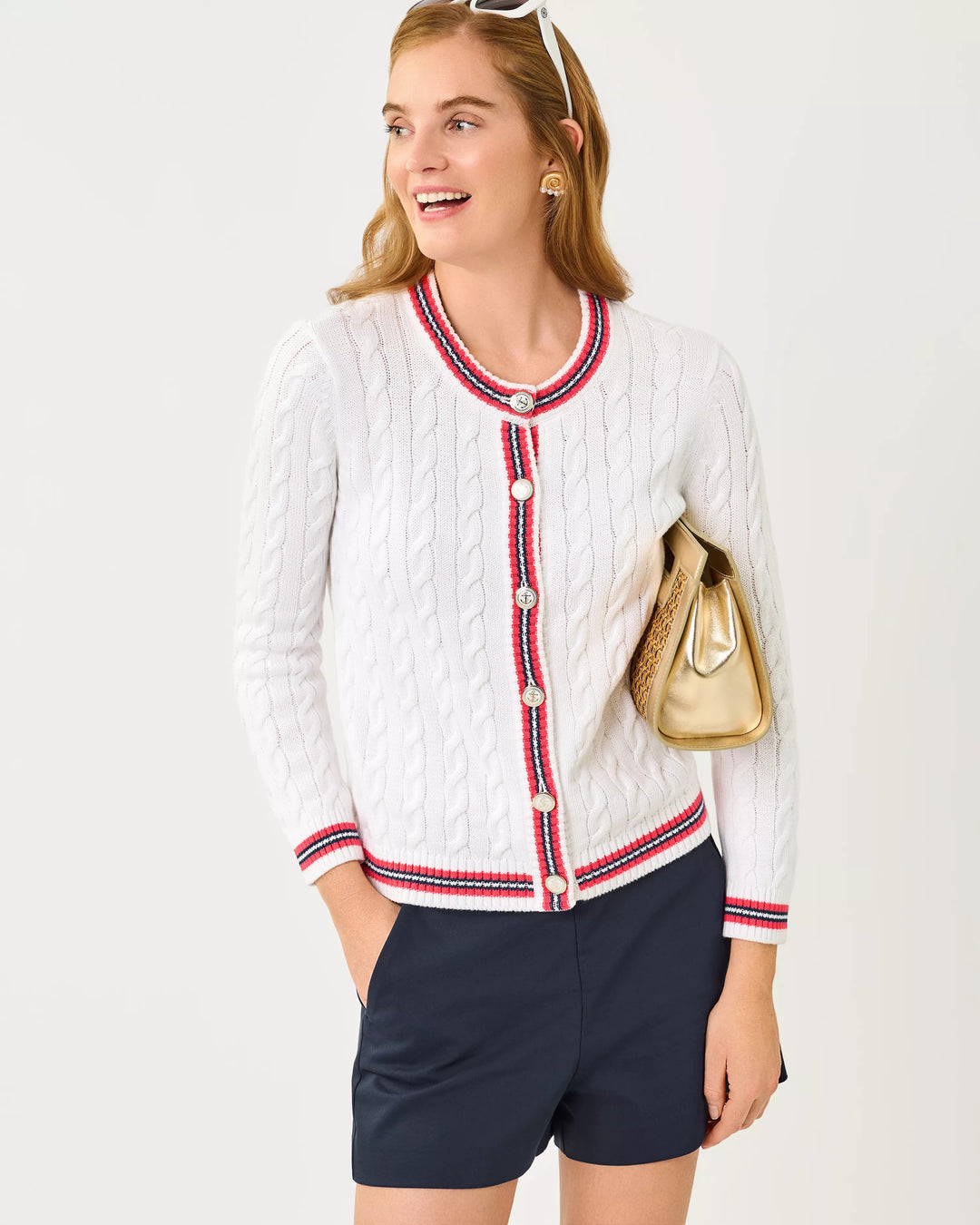 Resort White Paradise Punch Brockton Cardigan