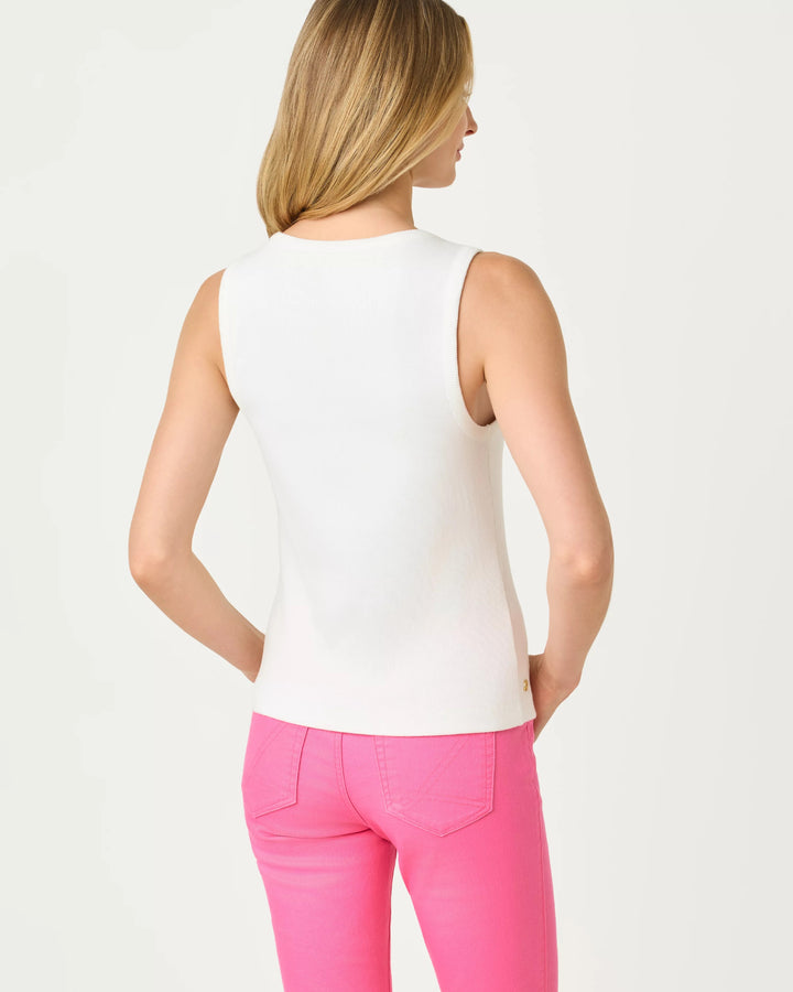 Resort White Vanna Knit Top