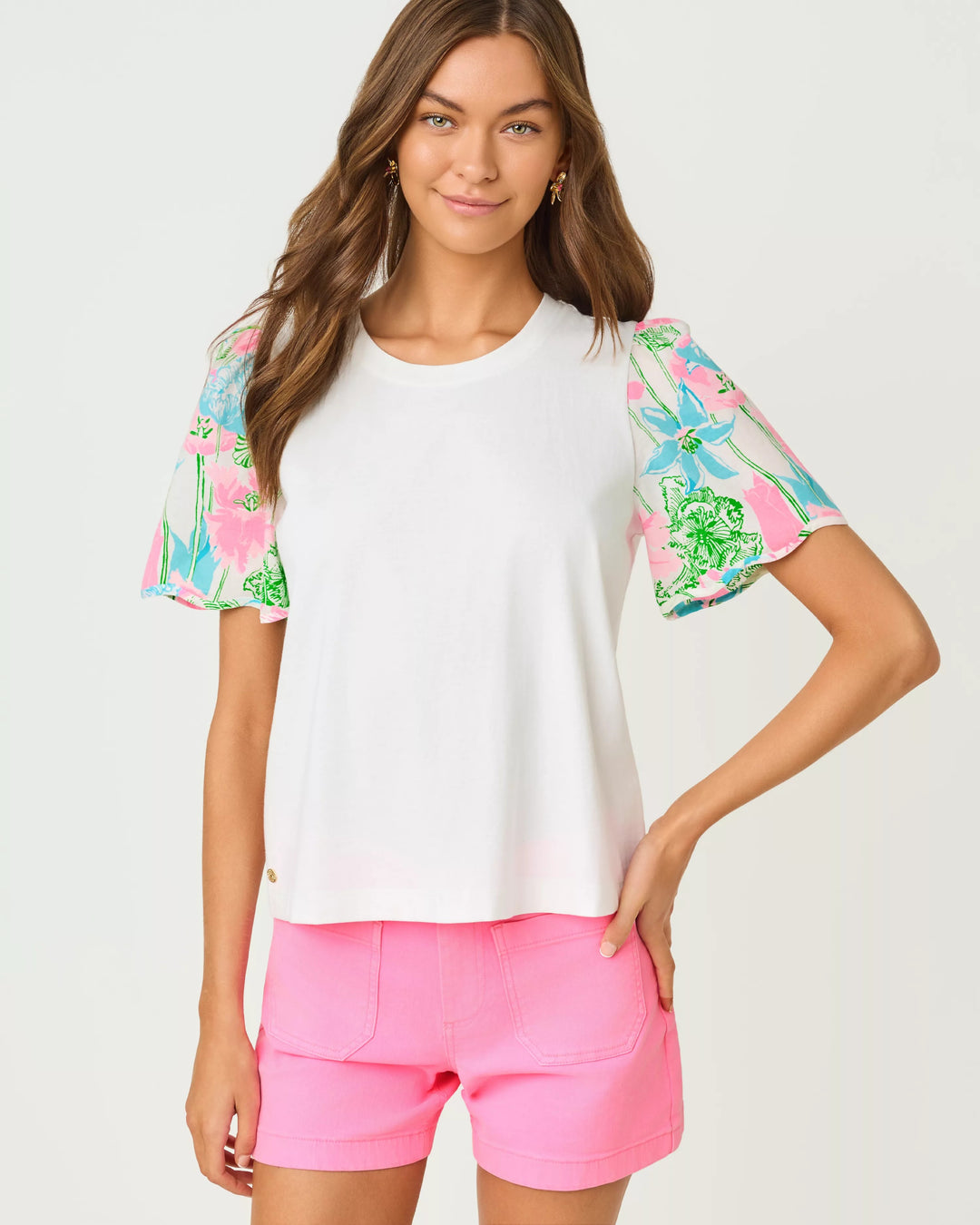 Resort White Viney Liney Brittan Top