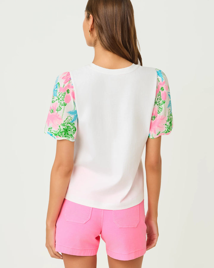 Resort White Viney Liney Brittan Top