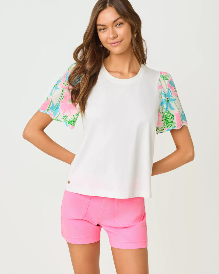 Resort White Viney Liney Brittan Top