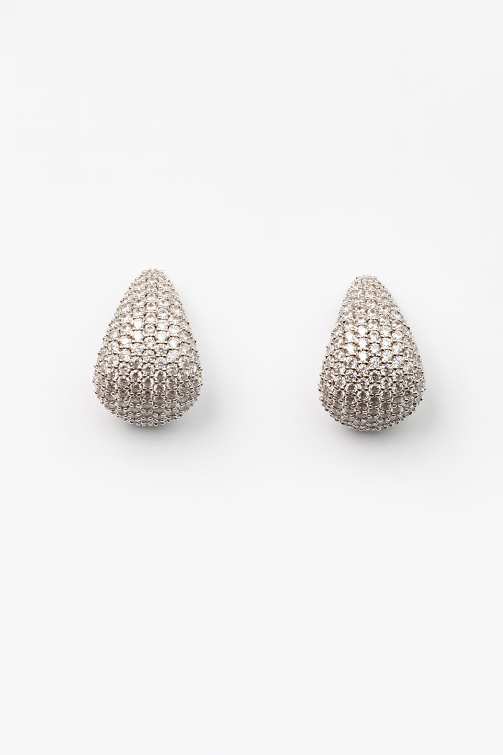 Rhodium Banks Shimmer Earrings