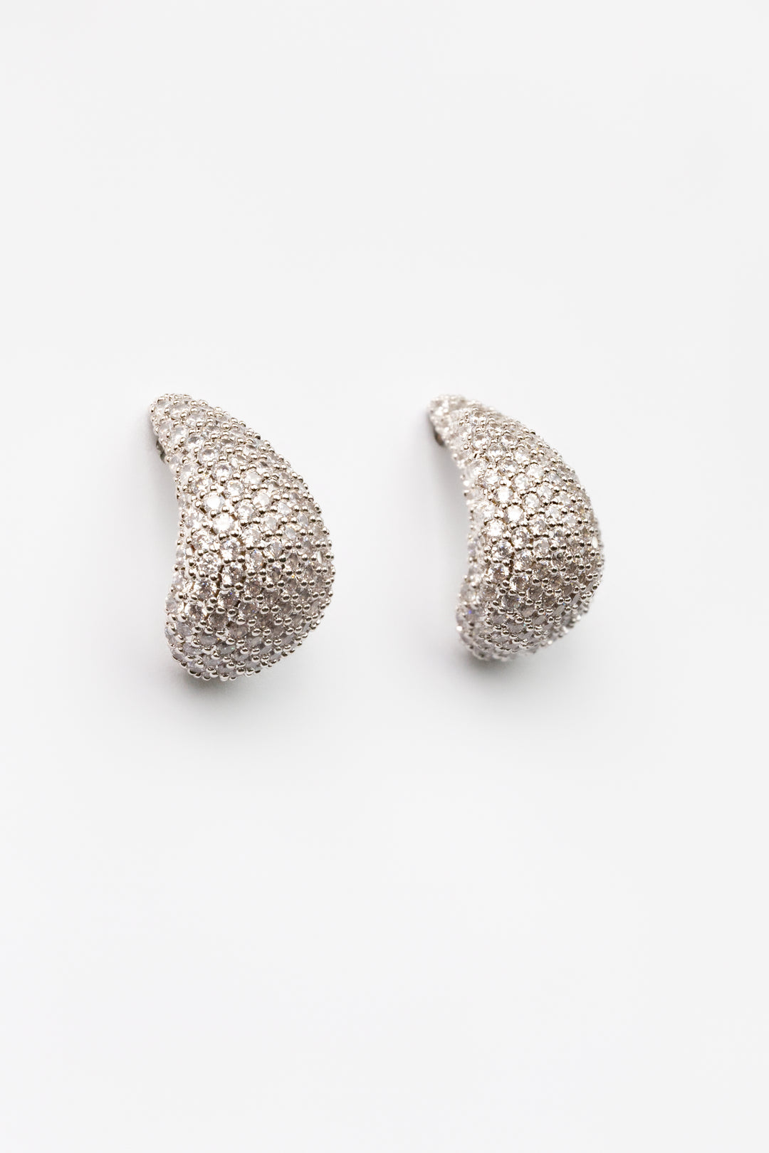Rhodium Banks Shimmer Earrings