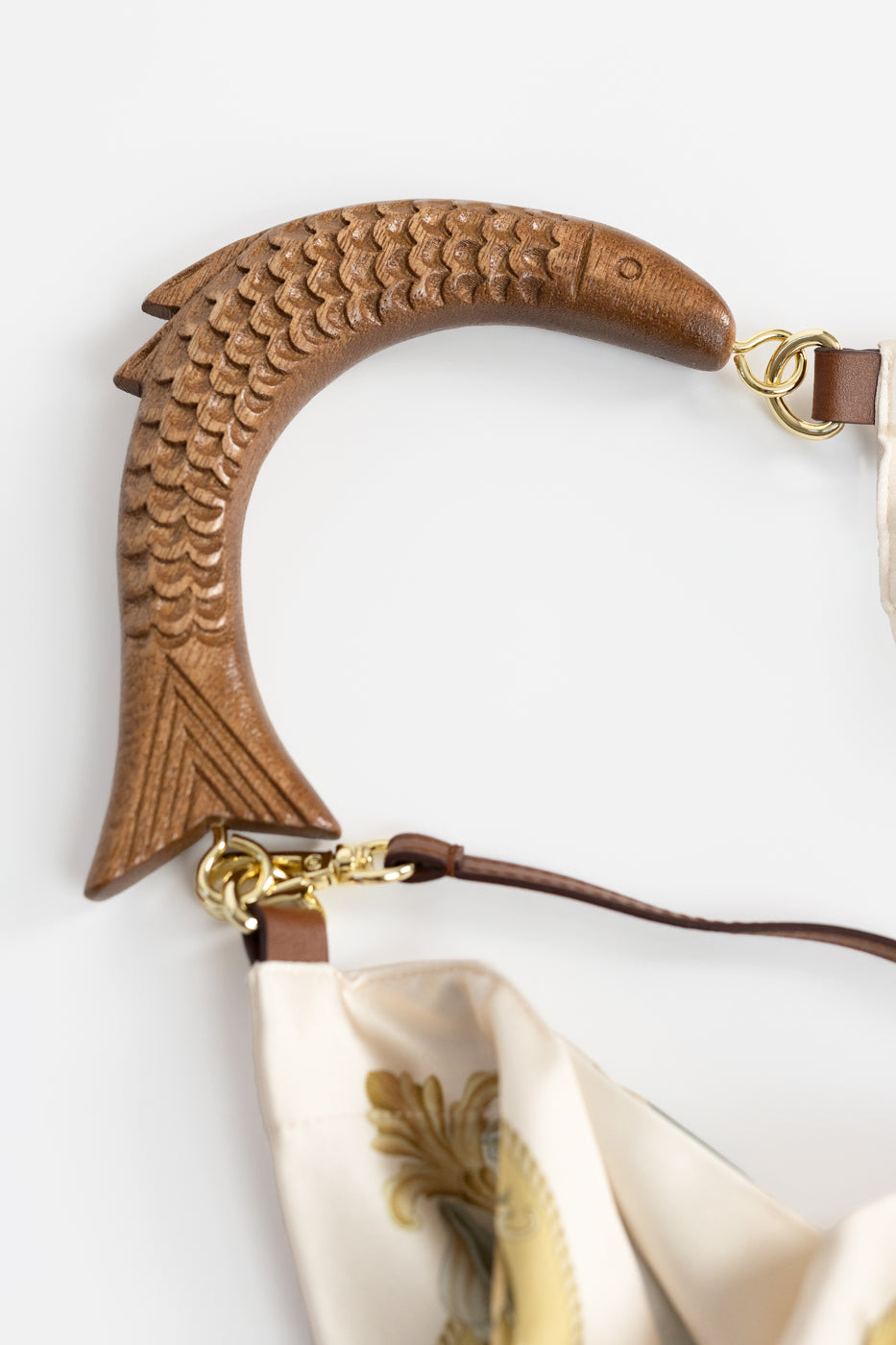 Royal Sea Satin Scarf Medium Bag