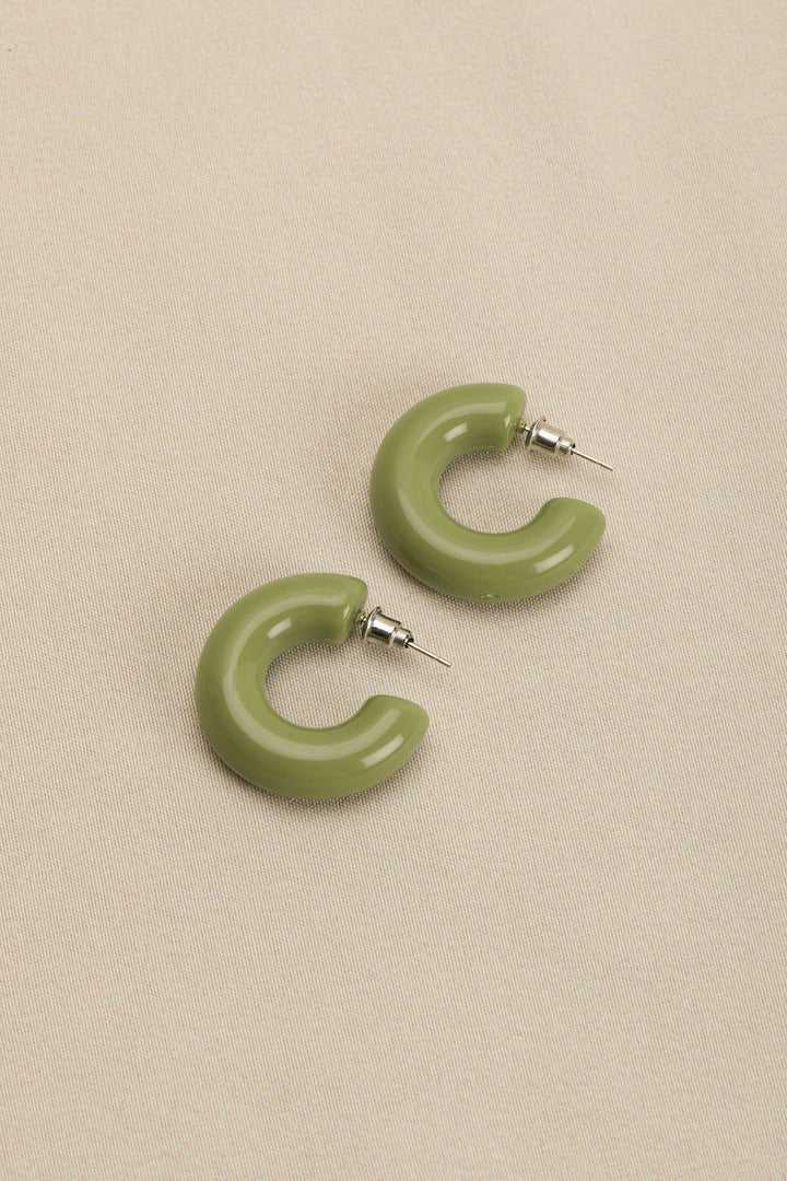 Sage Salma Hoop Earrings