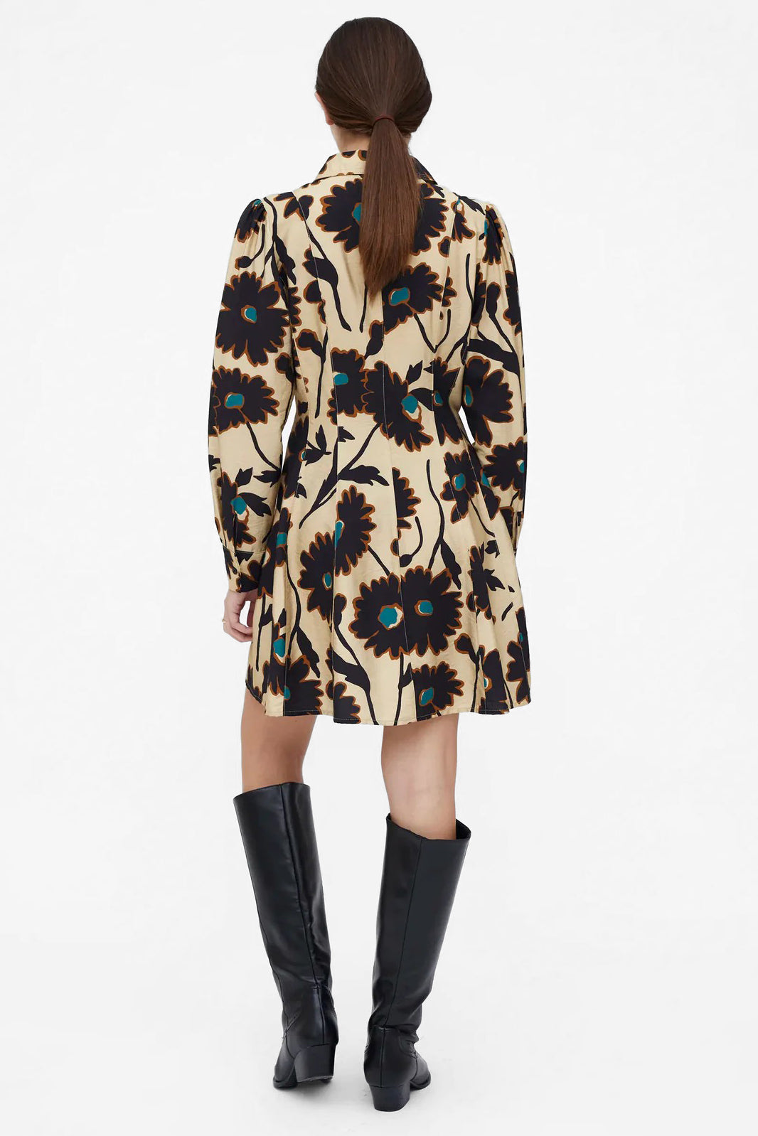 Sand Black Multi Mini Dress