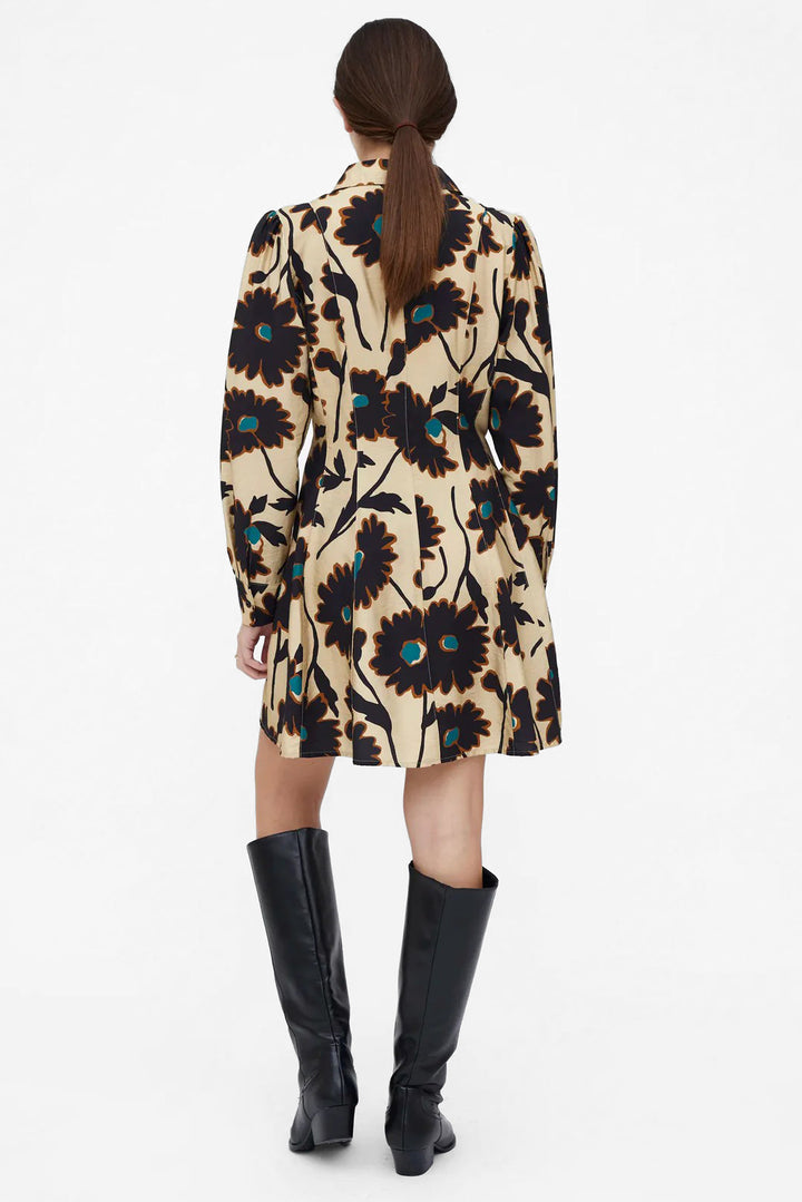 Sand Black Multi Mini Dress