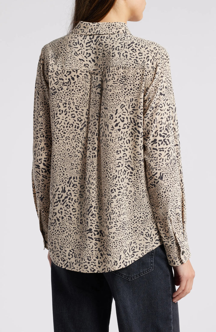 Sand Mixed Cheetah Kate Shirt