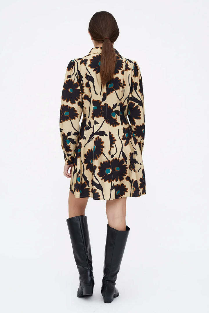 Sand Black Multi Mini Dress