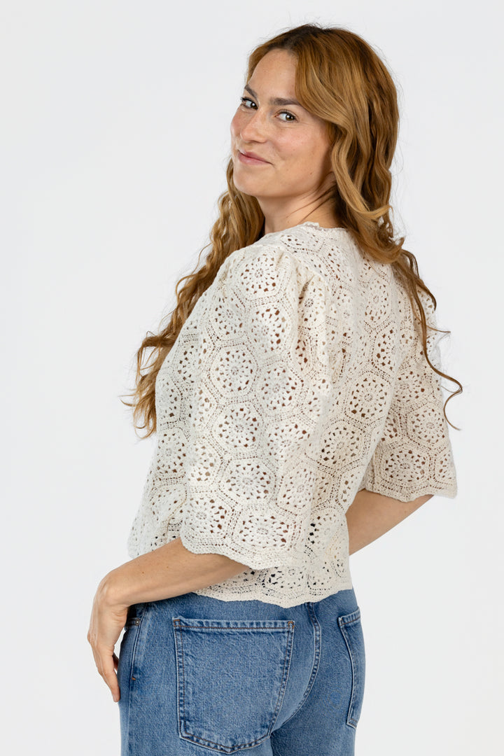 Sand Crochet Summer Cardigan
