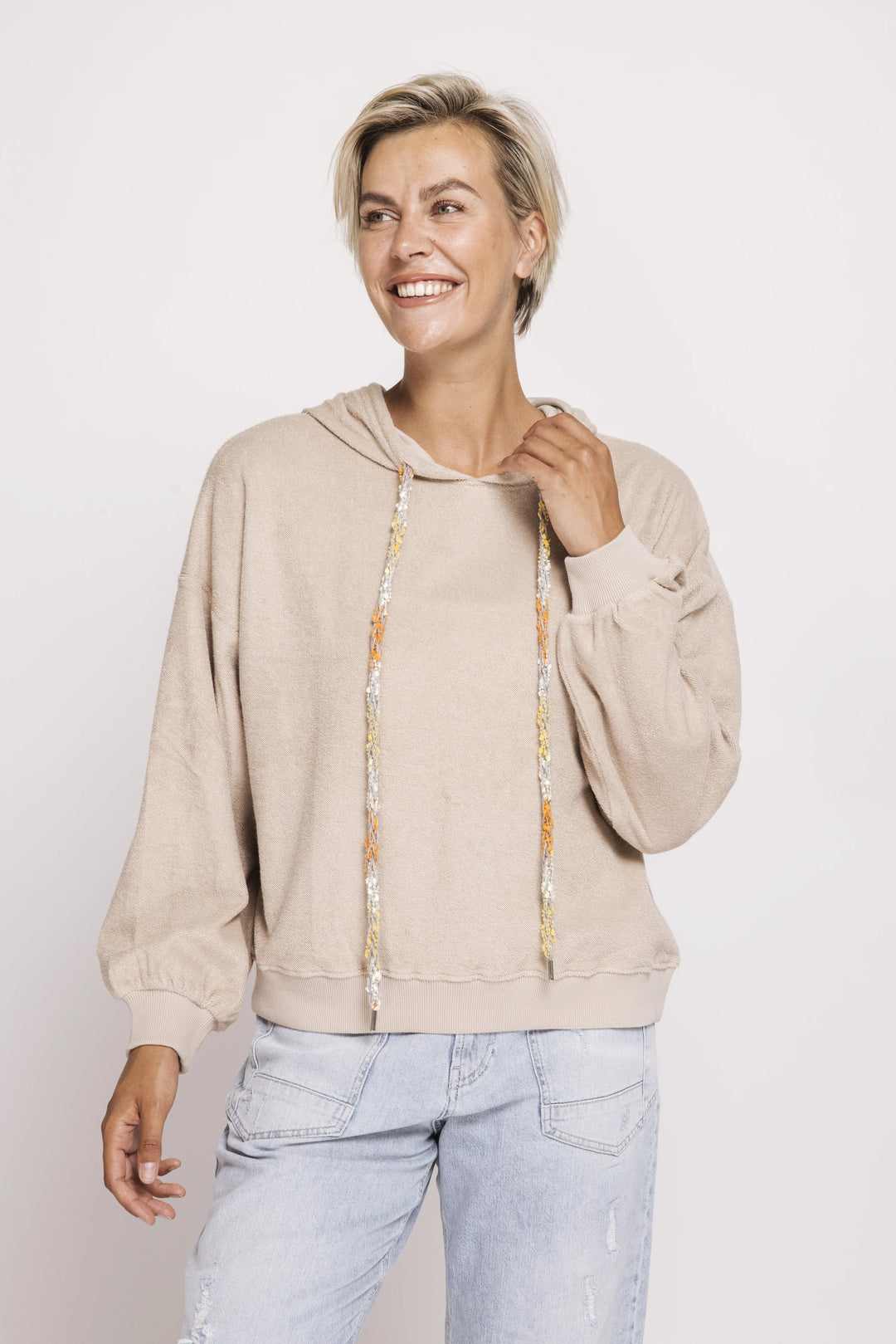 Sand Terry Xenia Sweatshirt