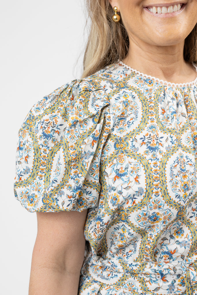 Santorini Mosaic Thea Mini Dress