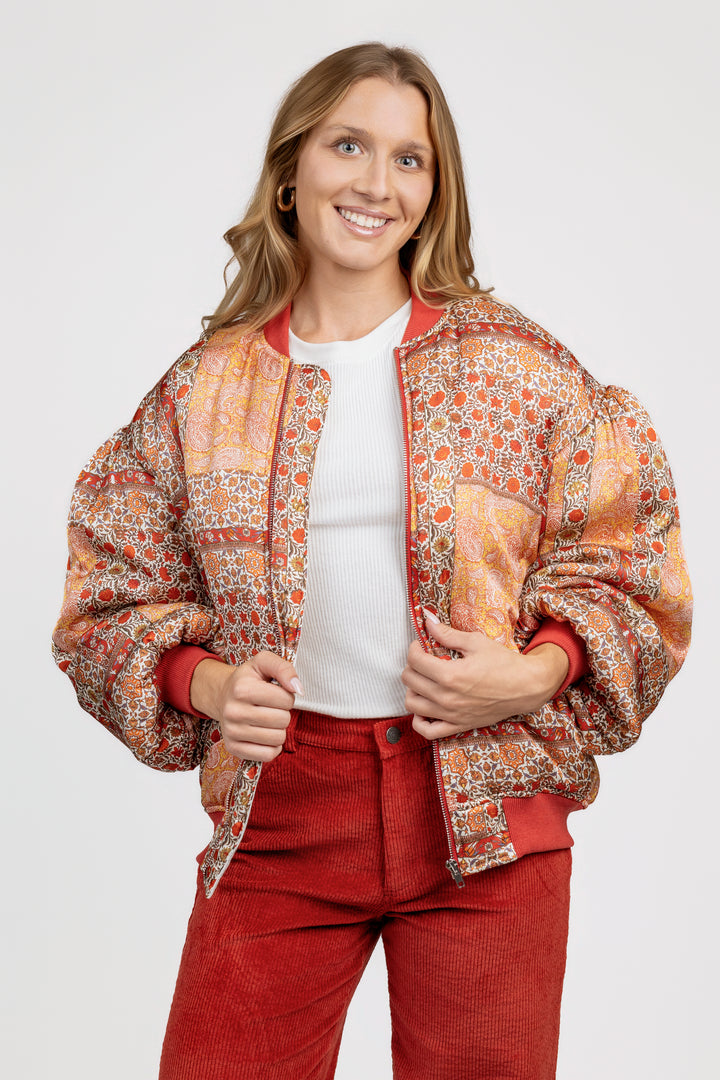 Sedona Patchwork Bomber Jacket