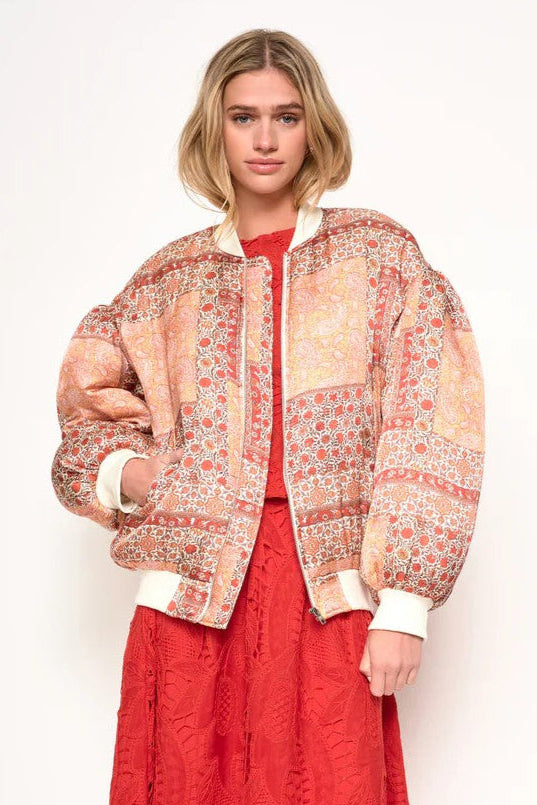 Sedona Patchwork Bomber Jacket