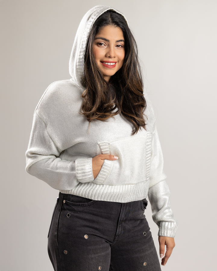 Silver Cameran Hooded Sweater